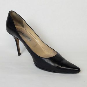 Vintage Jimmy Choo classic black heels VTG